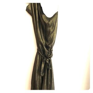 BCBGMAXAZRIA golden dress